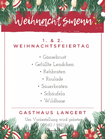 Weihnachtsmenu